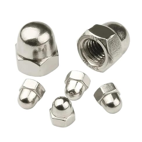 DIN1587 304 Stainless Steel Hexagonal Cap nut Dome nut for M3 M4 M5 M6 M8 M10 M12 M14 M16 for Processing Pressure Rivet Nuts(M8x10pcs) in Saudi Arabia