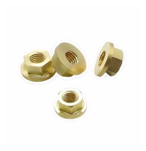 Brass Nut Copper Hexagon Flange Nuts(M10x1.5 (2Pcs)) in Saudi Arabia