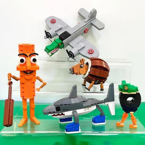 5 في 1 ألعاب البكر | 720 قطعة لبنات البكر الإيطالية | Tralalero Tralala & Tung Tung Sahur Meme Meme Kit | أعمار 6+ مجموعة البناء STEM ، ديكور المكتب هدية (صندوق هدايا) in Kuwait