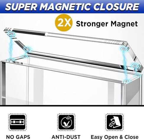 Prismatic Evolutions SPC Box Acrylic Display Case with Magnetic Lid, 8 + 8mm Thick Acrylic with 5x3mm Magnets - Compatible with Prismatic Evolutions Super-Premium Collection Box (Seals Protection) in Saudi Arabia