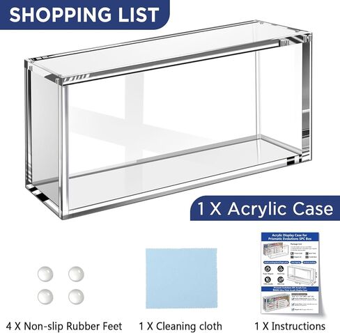 Prismatic Evolutions SPC Box Acrylic Display Case with Magnetic Lid, 8 + 8mm Thick Acrylic with 5x3mm Magnets - Compatible with Prismatic Evolutions Super-Premium Collection Box (Seals Protection) in Saudi Arabia