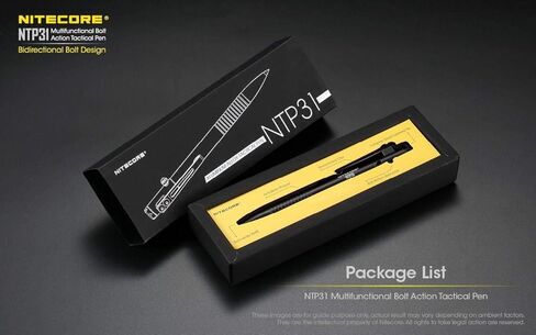 Nitecore NTP31 Aluminum Multifunctional Bolt Action Design Tactical Pen in Saudi Arabia