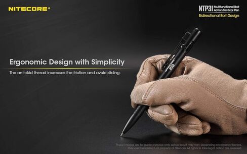 Nitecore NTP31 Aluminum Multifunctional Bolt Action Design Tactical Pen in Saudi Arabia