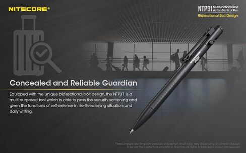 Nitecore NTP31 Aluminum Multifunctional Bolt Action Design Tactical Pen in Saudi Arabia