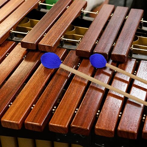 مجموعة مطارق الطبل، 4 أزواج (طبلة اللباد + المطاط + الماريمبا + 5A) مع حقيبة تخزين، ملحقات أدوات الإيقاع للطبل الفولاذي، طبلة الجهير، الغلوكنسبيل، مطرقة إكسيليفون in Kuwait