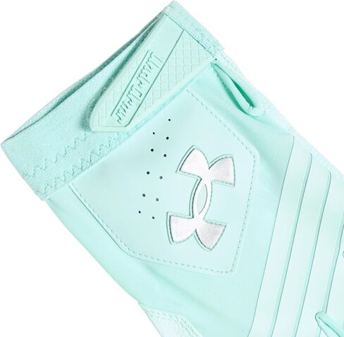قفازات بيسبول للتنظيف للرجال من Under Armour، (791) Aqua Float/Aqua Float/فضي معدني، مقاس X-Large in Saudi Arabia