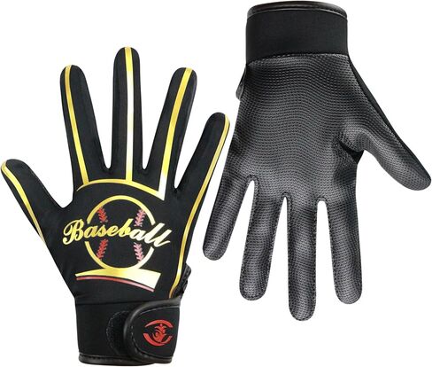 قفازات البيسبول الكلاسيكية للشباب - قبضة إضافية، مثالية معززة، امتصاص الصدمات، قفاز كرة لينة قابل للتنفس وقابل للتمدد، هدية مثالية للأطفال والأولاد والبنات in Kuwait