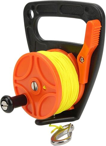 Changor Diving Reel with Thumb Stopper, 46M Nylon Line Snorkeling Scuba Diving Reel Spool, Underwater Fishing for Water Sports in Kuwait