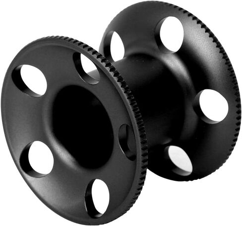 Aluminum Alloy Diving Finger Spool Reel, Lightweight, Compact, 3 Color Options - Corrosion Resistant, Ergonomic Design, Scuba Gear and Diving Accessories (Black) in Saudi Arabia