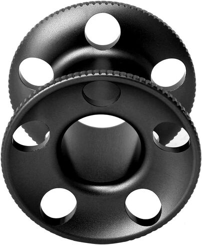 Aluminum Alloy Diving Finger Spool Reel, Lightweight, Compact, 3 Color Options - Corrosion Resistant, Ergonomic Design, Scuba Gear and Diving Accessories (Black) in Saudi Arabia
