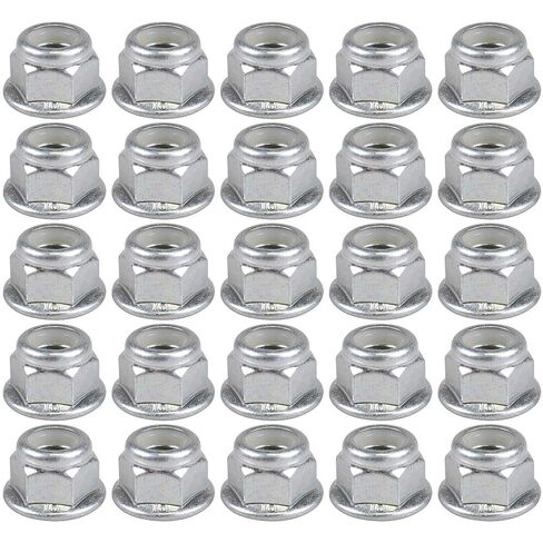 25pk OEM 8mm Lock Nut John Deere D100 E100 G100 L100 X100 Z100 Series Lawn Mowers 14M7396 in Saudi Arabia