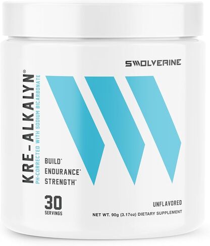 مسحوق كرياتين سولفيرين كري-ألكالين - كرياتين مخفف لدرجة الحموضة مع بيكربونات الصوديوم، بدون مرحلة تحميل، يدعم القوة والأداء عالي الكثافة، 30 وجبة، بدون نكهة in Kuwait