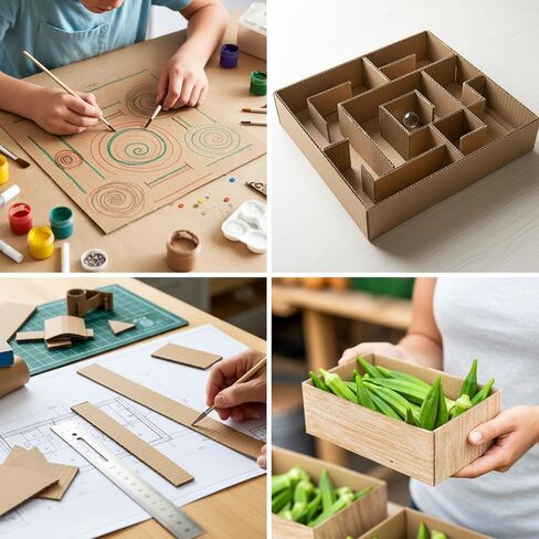 لفة من الورق المقوى المموج مقاس 12 × 394 بوصة، لفة ورق مموج أحادية الوجه B Flute شديدة التحمل من الورق المقوى المموج للتعبئة والتخزين والحرف اليدوية وأساسيات العودة إلى المدرسة in Kuwait