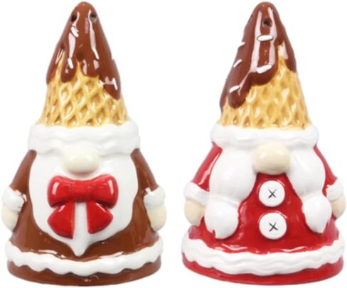 Young's Inc. Ceramic Salt and Pepper Shaker Set - Cute Kitchen Table Accessories and Decor - Farmhouse in Kuwait