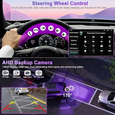 4+64 جيجابايت من الراديو للسيارة لـ Toyota Matrix 2003-2004 & Pontiac Vibe 2003-2008 مع Carplay و Android Auto ، 9 بوصة IPS Car Stereo مع التحكم الصوتي Bluetooth in Kuwait