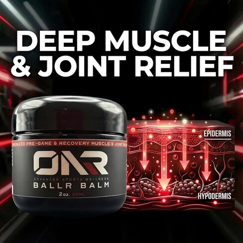BALLR Balm – Fast-Acting Natural Pain Relief & Muscle Recovery | Trusted by Athletes, Clean Ingredients, 2 oz in Saudi Arabia