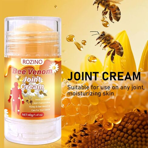 Bee Venom Joint ment Cream - Natural Joint & Muscle Support with Honey & Botanical Oils - Lightweight, Non-Sticky Moisturizer (1) in Kuwait