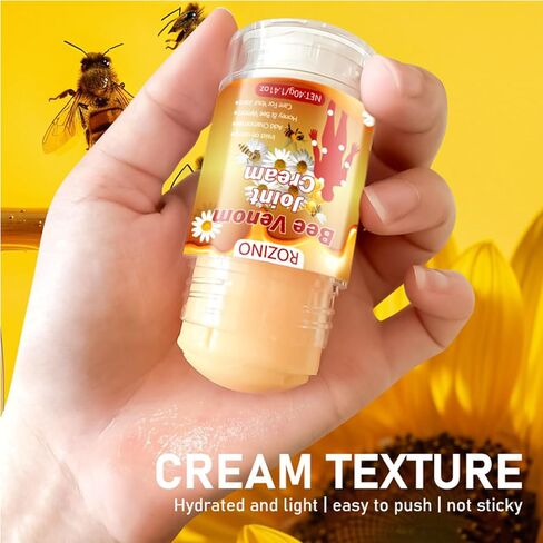 Bee Venom Joint ment Cream - Natural Joint & Muscle Support with Honey & Botanical Oils - Lightweight, Non-Sticky Moisturizer (1) in Kuwait