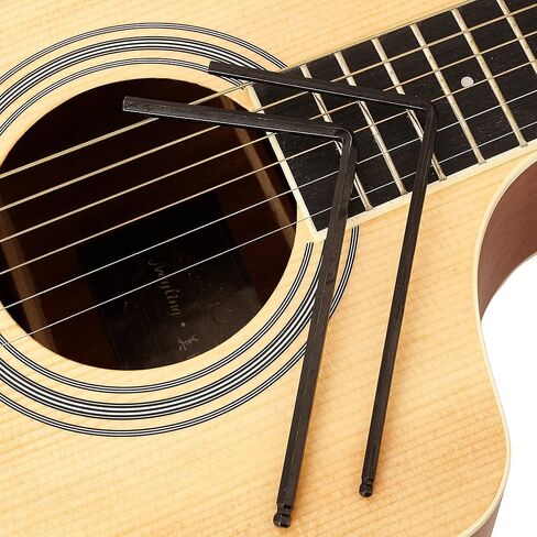 مجموعة أدوات إصلاح الغيتار Luthier 12 قطعة من MIECOO، تتضمن 11 قطعة من جيتار باس الرقبة وجسر الجوز المسمار تعديل قضيب الجمالون ومفاتيح ألين وقياس مسطرة عمل سلسلة الجيتار للجيتار والباس in Kuwait