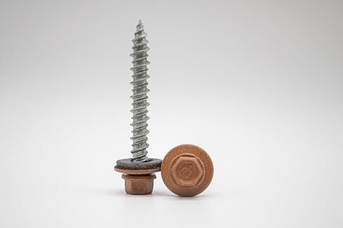 1-1/2" Metal Roofing Screws - 250 Pcs - Copper Penny (Copper) in Saudi Arabia