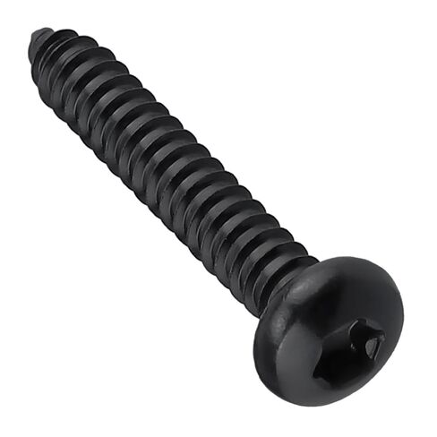 #12 x 2 Torx Pan Head Sheet Metal Screws Black, 346 Stainless Steel Pan Head Fast Self Tapping Screws (45 PCS Screws + 1 PCS Bit) in Saudi Arabia