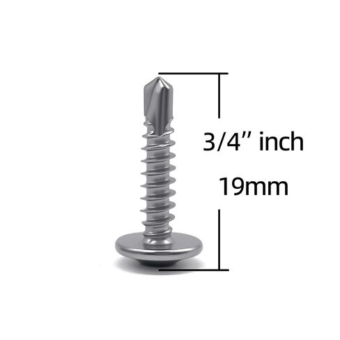 210pcs #8 x 3/4" Sheet Metal Self-Tapping Screws 410 Stainless Steel Truss Head High-Strength Quick Tapping Screws in Kuwait