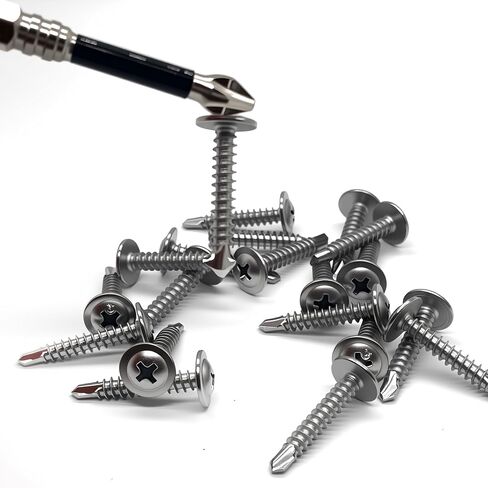 210pcs #8 x 3/4" Sheet Metal Self-Tapping Screws 410 Stainless Steel Truss Head High-Strength Quick Tapping Screws in Kuwait