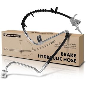A-Premium Front Passenger Brake Hydraulic Hose Compatible with Select Jeep Models - Grand Cherokee WJ 1999 2000 2001 2002 2003 2004 - Replace# 52128092AB