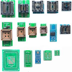 16pcs Universal Adapter scoket for All Programmer Xgecu T48 T56 RT809H RT809F EZP MCU Test Socket Programming Adapter ic chip avr Programmer