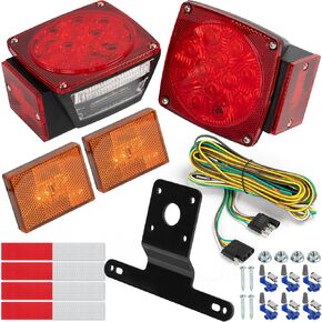 مجموعة مصابيح المقطورة، مصباح LED لإيقاف تشغيل الفرامل الخلفية - متوافق مع SAE DOT، مقاوم للماء IP68 in Kuwait