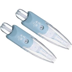 PATIKIL White Out Correction Tape, 2 Pack Eraser Tape Dispenser Refillable Retractable Instant Correction Applicator Supplies for Office Home Study, Pink