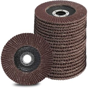 20 قطعة من عجلة طحن الصنفرة، قرص قلاب مقاس 4 بوصة، قرص صنفرة قلاب، عجلة طحن 60 حبيبة لصنفرة الخشب والمعادن in Kuwait