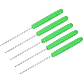 5 Pack Badminton Racket Stringing Awl - Guide The String Through The Racquet Eyelets, Apply to Badminton Tennis Racket (Green)