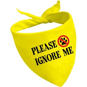 1 Piece Please Ignore Me Dog Bandana Dot Not Pet Working Dog Bandana Service Dog Gift (Please Ignore Me D)