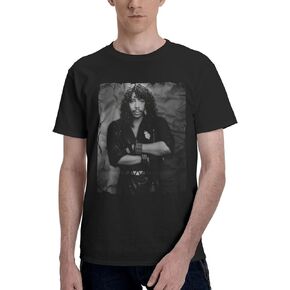 Mens Short Sleeve Crewneck T Shirt Funny Graphic Tees Shirt Tops-Black