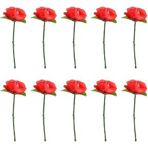 Opexicos 10Pcs Folding Rose/Rose Appearing Magic Tricks Flower Appearing Close Up Stage Street Magic