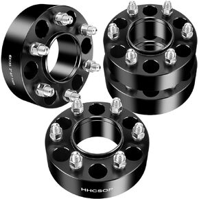 HHCSOP 6x135 Wheel Spacers 1.25 inch, Compatible with Ford F150 Expedition 2004-2014, Lincoln Navigator 2003-2014, Mark LT 2006-2014, 4PCS Wheel Adapters Hub Bore 87.1mm & 14x2 Studs