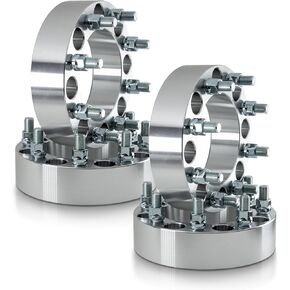 Customadeonly 8x6.5 to 8x180 Wheel Adapters (2pcs 1.5" Thick) Center Bore 126mm m14x1.5 Studs -Allow 8x6.5 Hub to Use 8x180 Wheel, 8x165.1 to 8x180 Spacers -Trimming Factory Studs May Required