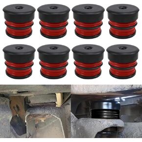 Sporacingrts 8PCS PU Body Mount Kit for 2008-2016 Ford F-250/F-350 Crew Cab. Superior Elasticity & Cushioning Improve The Ride, outperforming OEM & Silicone mounts, Components Outlast Red