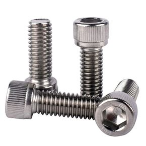 #8-32 x 3/4" Allen Hex Socket Head Screw Bolt, 304 Stainless Steel 18-8, UNC Machine Full Thread, Pack of 50