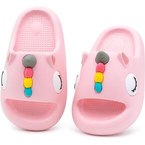 Boys Girls Cloud Unicorn Slide Sandals Non-slip Comfy Cushioned Thick Sole Shower Pool Slippers Summer Beach Water Shoes Indoor & Outdoor