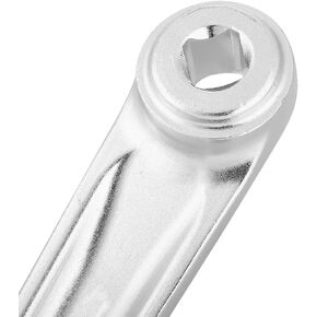 Bike Accessory, Lightweight 170mm Bike Crank Arm Bike Left Crank for Replacement Parts for Various Bicycles(Silver, Diamond Hole)