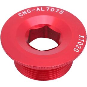 Ymiko 105 Shimano Crank end Cap and Spare Parts Bike Bolt dust Covers Gold crankset m20 Bolts hollowtech 2 Fixing Tension ii preload m582 sram arm Cycling Screw (Red)