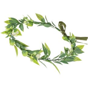 DDazzling Green Leaf Crown Boho Leaf Crown Eucalyptus Halo Wedding Woodland Crown Photo Prop