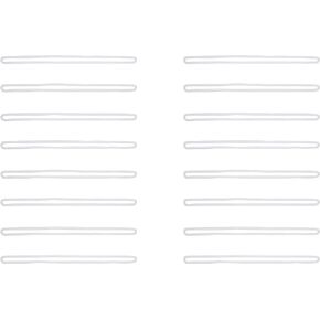 Sowaka 30 Pcs 6 Inch Luggage Loops Straps Transparent Plastic Name Tag Loop for Identification Cards ID Badge Holder Business Card Insert Bags Tags Photo Suitcase Label Fastener