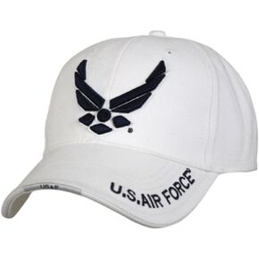 Rothco Deluxe U.S. Air Force Wing USAF Low Profile Insignia Cap, White