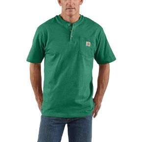 Carhartt Men's Loose Fit Heavyweight Short-Sleeve Pocket Henley T-Shirt