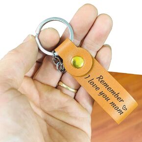 Mother's Day Gifts For Mom Mother from Daughter Son Remember I Love You Mom Keychain - Birthday Christmas Gift for Mom