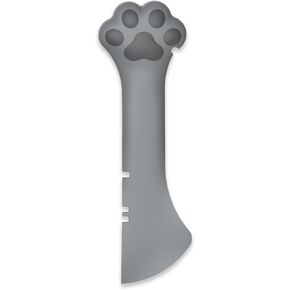 Dog Food Can Lids,Pet Food Can Spoon for Cat and Dog,Universal Silicone Can Covers,Pet Cat Dog Can Opener for Wet Food Spoon,Feeding Spoon, Manual Can Opener and Wet Food Storage (Spoon & Lid - Grey)