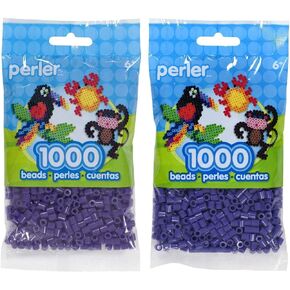 Perler Bead Bag 1000, Bundle of Grape and Iris (2 Pack)